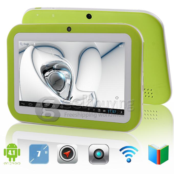 X90 Kids Pad RK2928 1.0GHz 7 inch Tablet PC Children Tablet Android 4.1 Capacitive Touch Screen 1024*600 512MB/8GB - Green