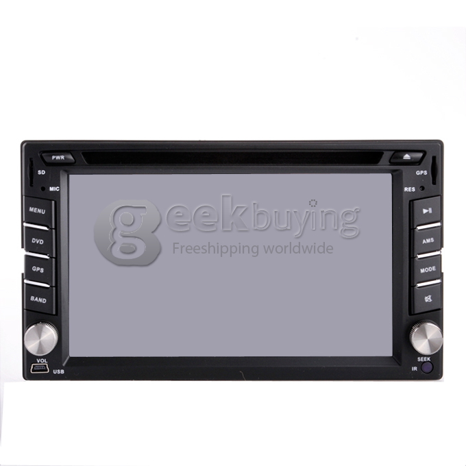 6.2 Inch 16:9 HD Digital Screen 800*480 2Din Fixed Panel Design Car DVD Player(GPS,FM,Bluetooth,AV,TV,For IPOD,MP3)