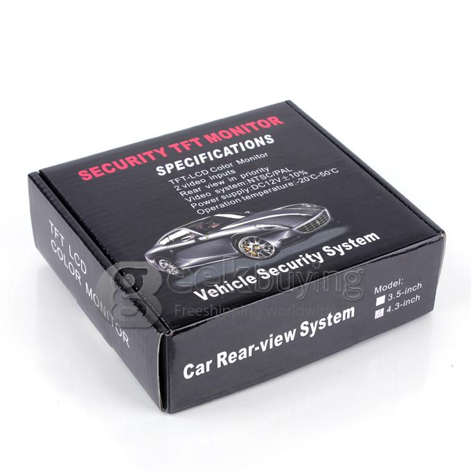 Foldaway 4.3 Inch Display TFT LCD Car Monitor for Car Reverse Camera