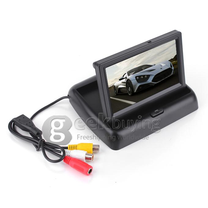 Foldaway 4.3 Inch Display TFT LCD Car Monitor for Car Reverse Camera