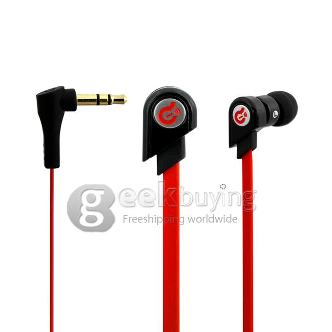 Syllable G02 Wired 3.5mm Jack In-Ear Earphones for iPhone 5/iPod/iPad/MP3 Red
