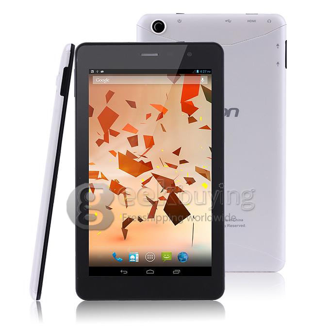 Aoson M73T MTK8389 1.2GHz 7 inch Tablet PC Android 4.2 Quad Core Capacitive Touch Screen 1024*600 1GB/8GB - Black + White