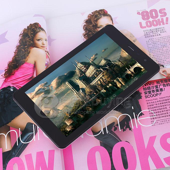 Aoson M73T MTK8389 1.2GHz 7 inch Tablet PC Android 4.2 Quad Core Capacitive Touch Screen 1024*600 1GB/8GB - Black + White