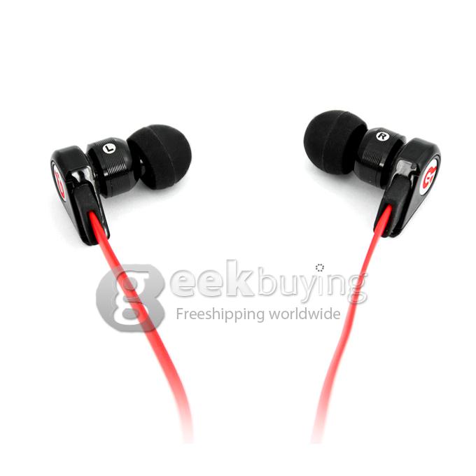Syllable G02 Wired 3.5mm Jack In-Ear Earphones for iPhone 5/iPod/iPad/MP3 Red