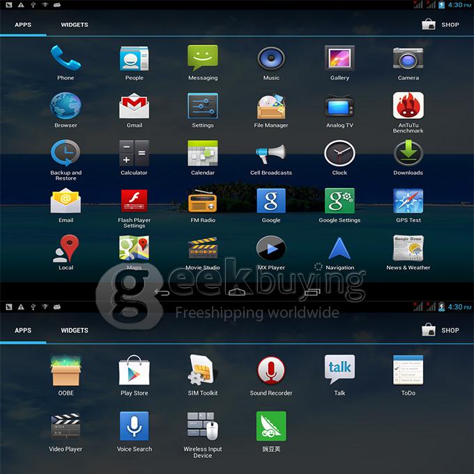 AM980 MTK8389 1.2GHz 9.7 inch Tablet PC Phablet  Android 4.2 Quad Core Capacitive Touch Screen 1024*768 1G/8G - Silver