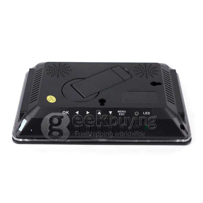 ZJ1285-DVR4 4CH 7 Inch 2.4GHz Wireless Night Vision Camera Monitor System for Office/Baby DVR Monitoring (US Plug) Black