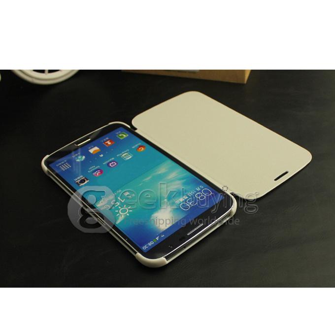 New Luxury Flip PU Leather Case Cover for Samsung Galaxy Mega 6.3 GT-i9200 White