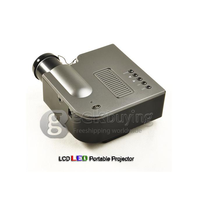 UC20 Portable 30 Lumens Multimedia LED LCD Projector with AV Port/USB/SD Slot