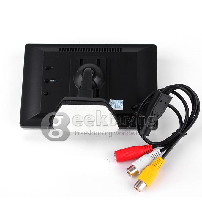 5.0 Inch Display TFT Color LCD Car Reverse Rear View Monitor 2 video Inputs for Car Reverse Camera DVD Satellite Receive