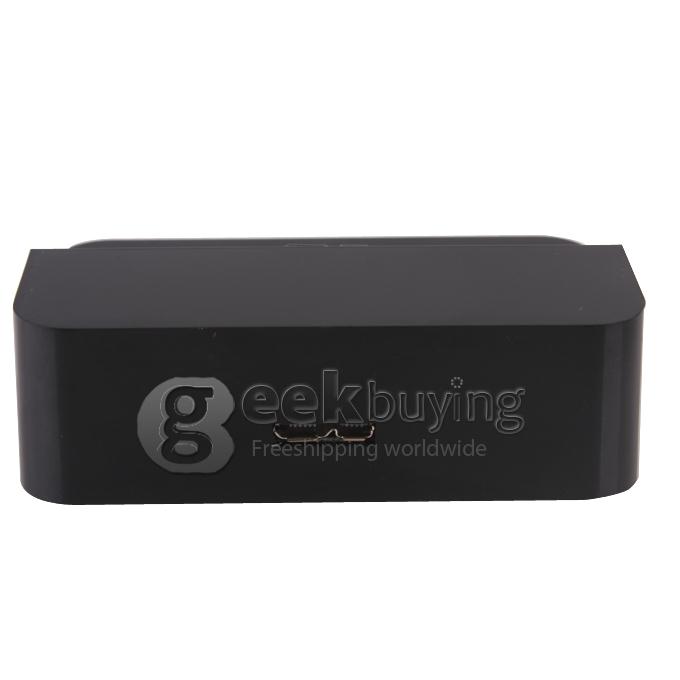 Battery & Dock Charger with Stand Holder Cradle for Samsung Galaxy Note 3 III N9000 - Black