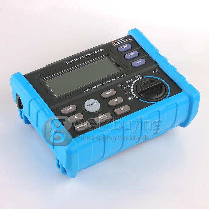 MASTECH AER01 High Quality Digital Earth Ground Resistance Voltage Meter Tester Resistance Meter 