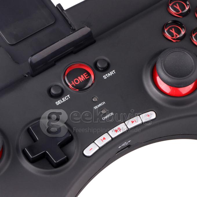 IPEGA PG-9025 Rechargeable Multimedia Bluetooth Controller with Telescopic Stand for iPod iPhone iPad Android PC Games - Black