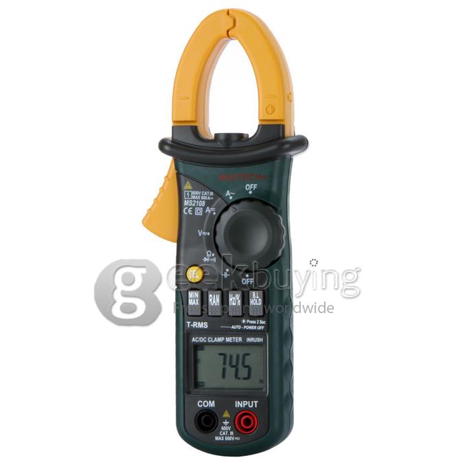 Mastech MS2108 Digital Clamp Meter AC & DC Truerms Inrush Current 66mF