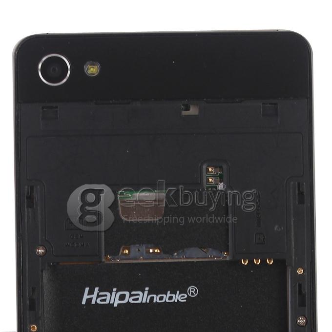Haipai P6s 5.0Inch 6.99mm Ultrathin IPS HD Screen MTK6582 Quad Core 1.3GHz Smartphone 1GB+8GB 13.0MP Back Camera Android 4.2  Gyroscope/Compass with 3G/GPS -  Black