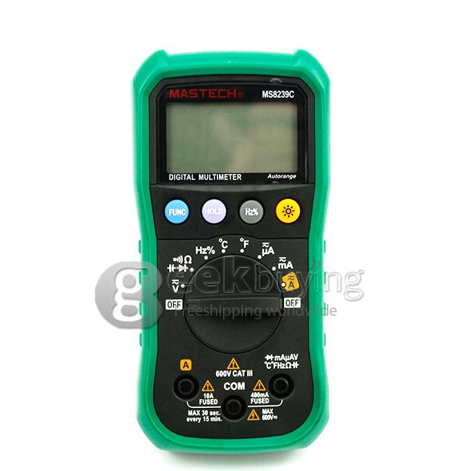MASTECH MS8239C Voltage Current Resistance Continuity Multimeter