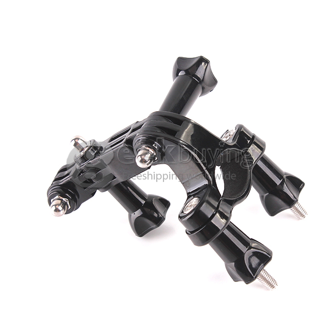 Bicycle Handlebar Seatpost Mount Bicycle Holder Adapter with 3-way Pivot Arm Assembly For Gopro Hero 2 Hero 3 3+ Sport Camera Accessories