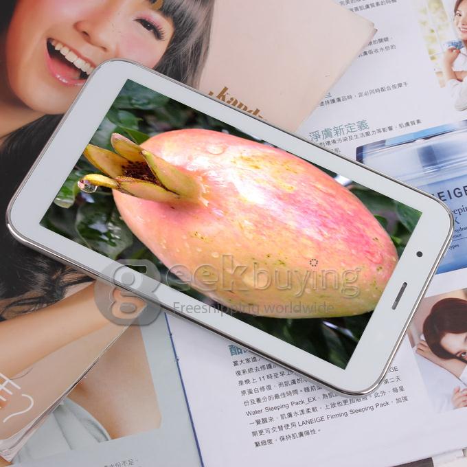 TeamGee TG-E701 MTK6572 1.0GHz 7 inch Tablet PC Phablet  Android 4.2 Dual Core Capacitive Touch Screen 1024*600 512MB/4GB - White