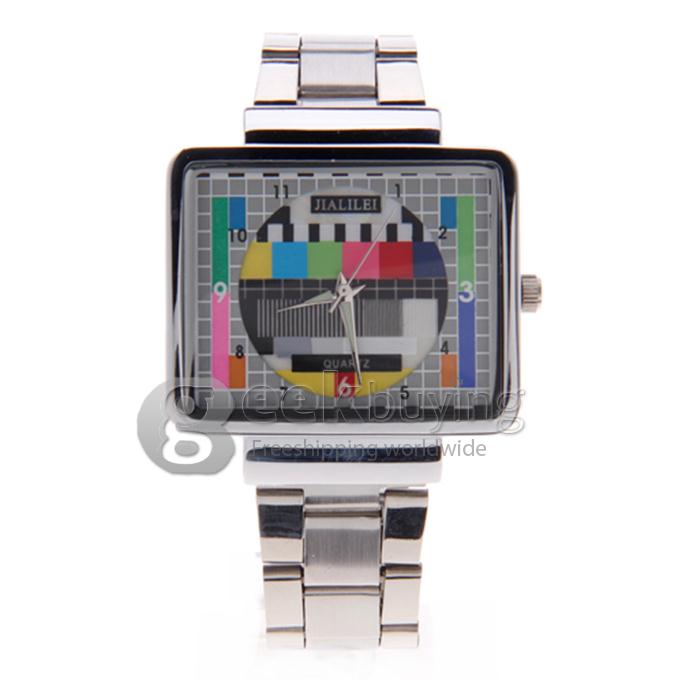 Unisex Analog Steel Band Quartz Wrist Watch - Silver