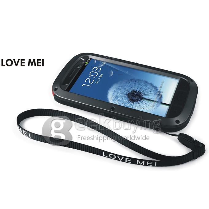 LOVE MEI Weather/Dirt/Shockproof Protective Case for Samsung Galaxy S3 III i9300 - Black
