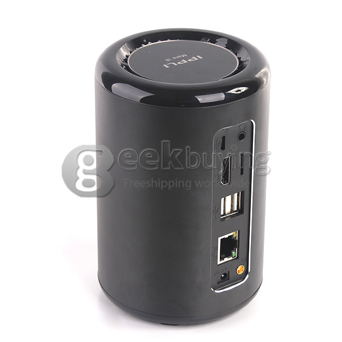 IPPLI Mars i8 RK3188T Quad Core Google Android 4.2.2 OS 1.4Ghz Mini TV BOX 2G/8G Bluetooth 2.0MP Camera Mic External Wifi Antenna - Black