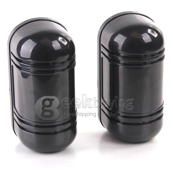 2PCS Outdoor/Indoor Dummy Home Security System Fake Alarm Security Siren with LED Flashing Light - Black