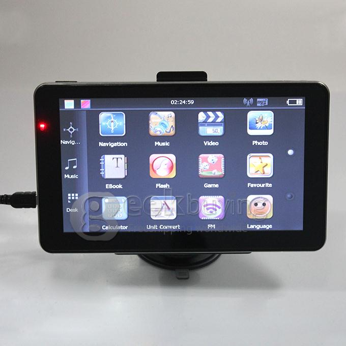 AW715 7.0 Inch Resistive Screen MT3351 128MB/4GB Car GPS Navigation (FM,EBook,Multimedia,Bluetooth,AV)- Europe Map