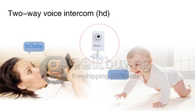 Indoor Vstarcam T6892WP 0.3MP P2P PnP Wireless Wifi Security IP Camera with Night Vision and Motion Detection