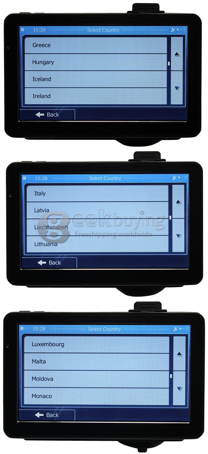 7 Inch TFT- LCD Touchscreen HD 800x480 Windows 6.0 Car DVR GPS Navigator with 4GB Bluetooth FM - Australia Map
