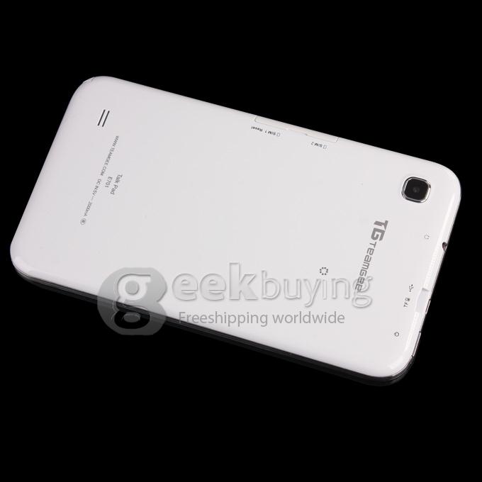TeamGee TG-E701 MTK6572 1.0GHz 7 inch Tablet PC Phablet  Android 4.2 Dual Core Capacitive Touch Screen 1024*600 512MB/4GB - White