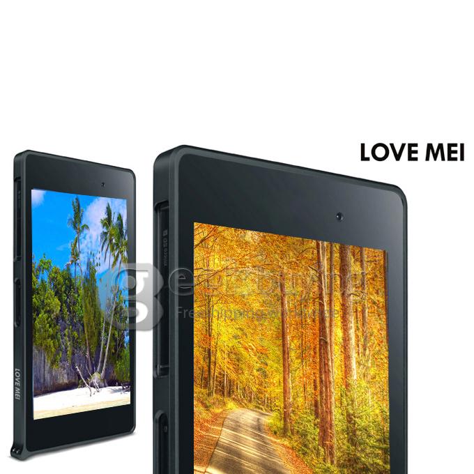 LOVE MEI Ultra-thin Metal Bumper Frame for SONY Xperia Z1 - Black