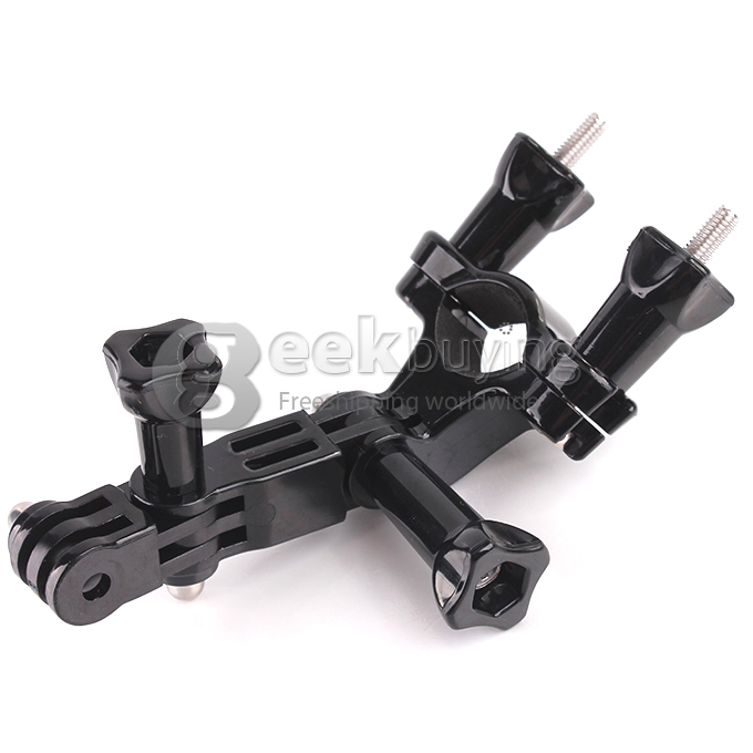 Bicycle Handlebar Seatpost Mount Bicycle Holder Adapter with 3-way Pivot Arm Assembly For Gopro Hero 2 Hero 3 3+ Sport Camera Accessories
