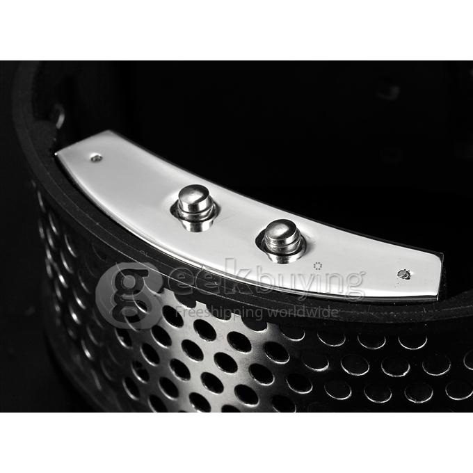 Unisex's Digital LED Rubber and Steel Band Wrist Watch - Silver