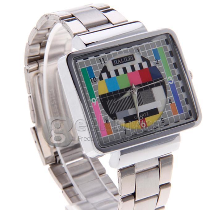 Unisex Analog Steel Band Quartz Wrist Watch - Silver