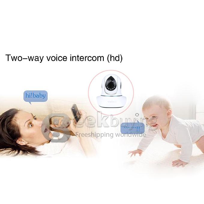 Indoor Vstarcam T7838WIP Two-way Audio H.264 720P P2P PTZ Wireless IP Camera with IR-Cut Night Vision and Motion Detection