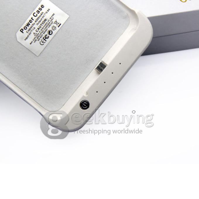 4200mAh Power Pack Backup Battery Charger Case for Samsung Galaxy Note III 3 N9005 - White