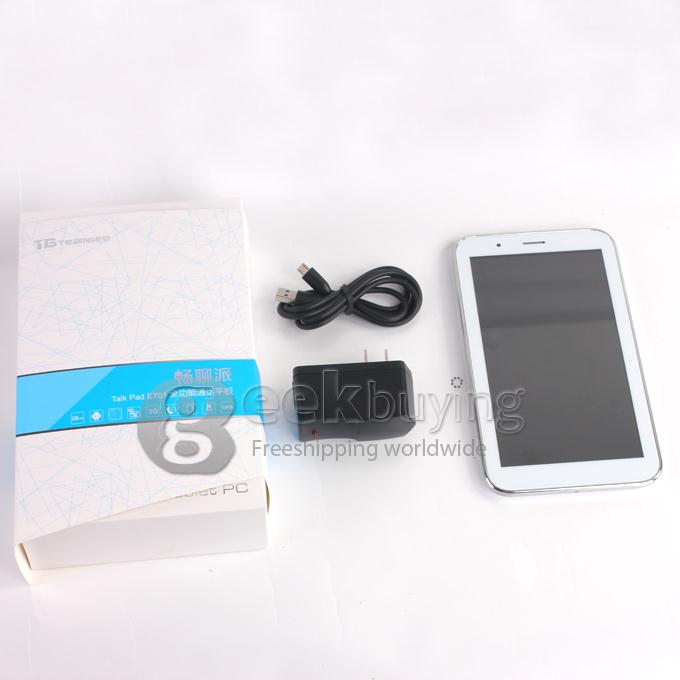 TeamGee TG-E701 MTK6572 1.0GHz 7 inch Tablet PC Phablet  Android 4.2 Dual Core Capacitive Touch Screen 1024*600 512MB/4GB - White