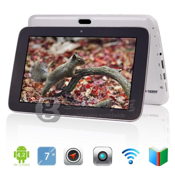 Pipo S3Pro RK3188 1.6GHz 7 inch Tablet PC Android 4.2 Quad Core IPS Capacitive Touch Screen 1024*600 1GB/16GB - Black