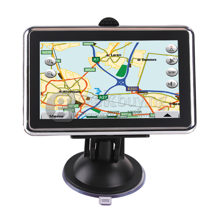 AW488 4.3 Inch Resistive Screen MT3351 128MB/4GB Car GPS Navigation (FM,EBook,Multimedia,Bluetooth,AV)- Europe Map