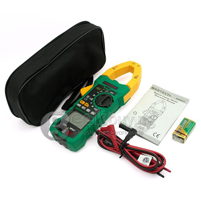 MASTECH MS2015A Digital AC Clamp Meter AC/DC Voltage Current Tester True RMS  with LCD Display and Back Light