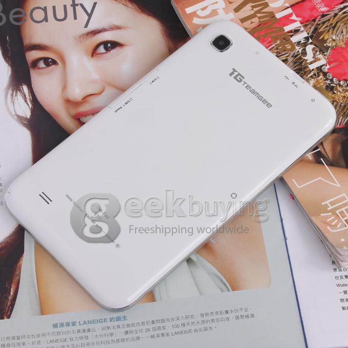 TeamGee TG-E701 MTK6572 1.0GHz 7 inch Tablet PC Phablet  Android 4.2 Dual Core Capacitive Touch Screen 1024*600 512MB/4GB - White
