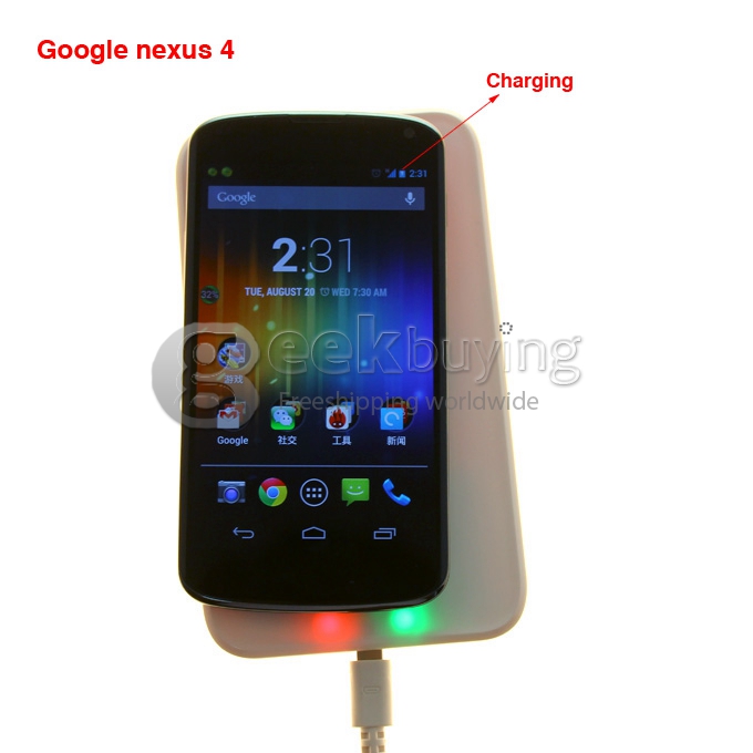 Wireless Charger Support QI standard with Vent for Samsung Galaxy S5 Nokia HTC LG Google Nexus 5 Cell phone Mobile Phone Tablet PC
