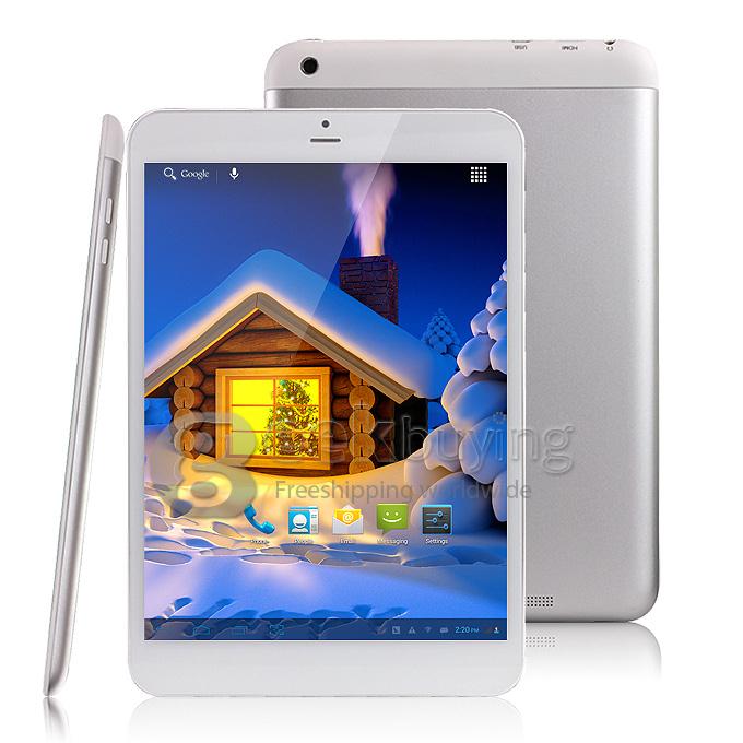 D75 MTK8389 1.2GHz 7.85 inch Tablet PC Phablet  Android 4.2 Quad Core Capacitive Touch Screen 1024*768 1G/8G - Silver