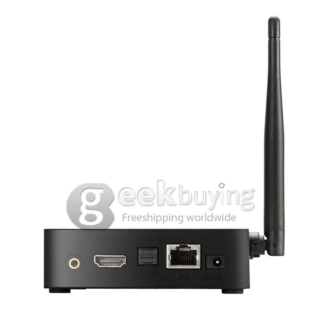 Rikomagic RKM MK902 RK3188 Cortex-A9 1.6GHZ Quad Core Google Android 4.2 Mini TV BOX HDMI HDD Player 2G/16G Bluetooth 5.0 MP Camera MIC External WIFI Antenna - Black