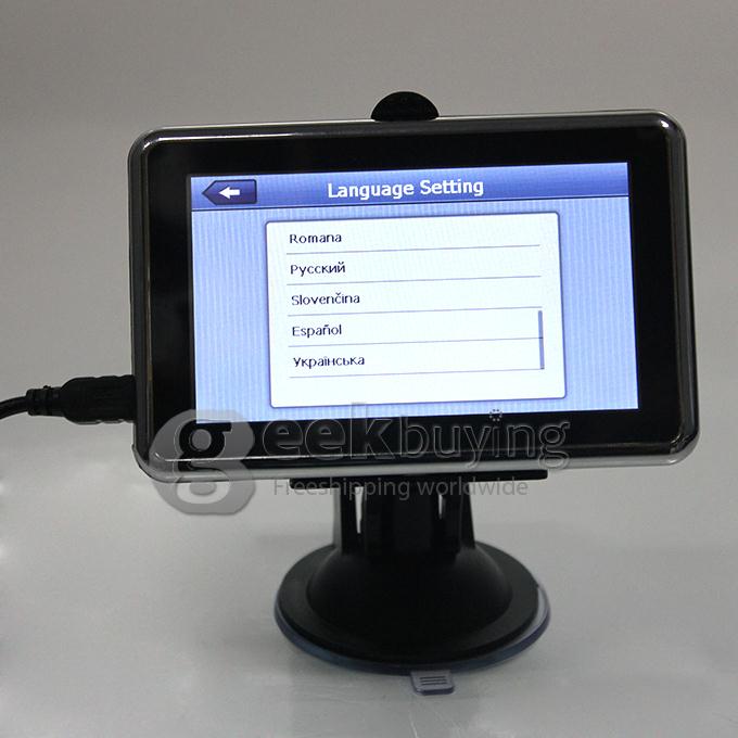 AW488 4.3 Inch Resistive Screen MT3351 128MB/4GB Car GPS Navigation (FM,EBook,Multimedia,Bluetooth,AV)- Europe Map