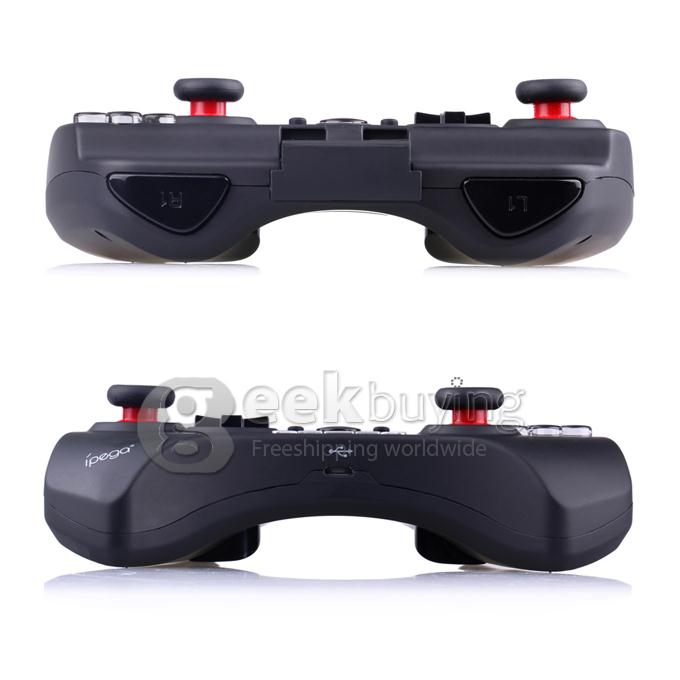 IPEGA PG-9025 Rechargeable Multimedia Bluetooth Controller with Telescopic Stand for iPod iPhone iPad Android PC Games - Black