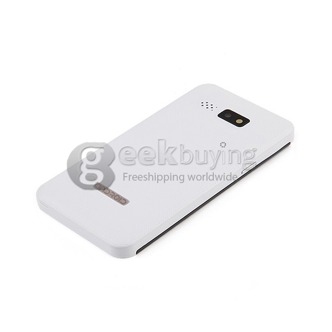 3G/GPS Dual Core Smartphone HTM H80W 4.1inch Multi Touch Screen MTK6572W 2.0MP Camera Android 4.2 OS White