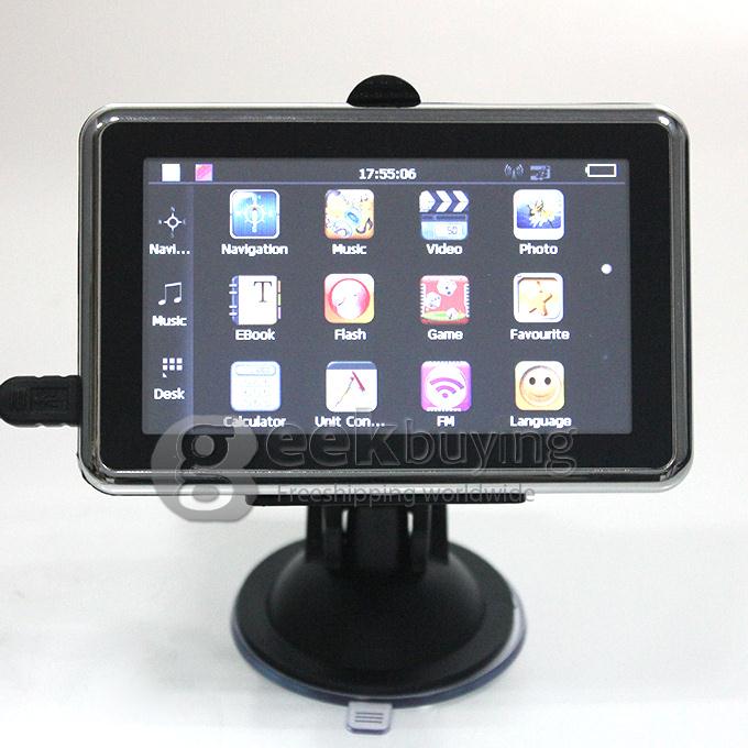 AW488 4.3 Inch Resistive Screen MT3351 128MB/4GB Car GPS Navigation (FM,EBook,Multimedia,Bluetooth,AV)- Europe Map