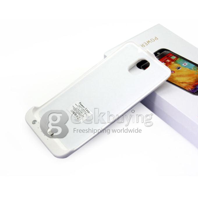 4200mAh Power Pack Backup Battery Charger Case for Samsung Galaxy Note III 3 N9005 - White