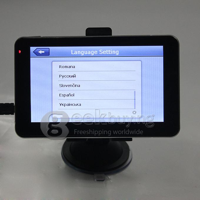 AW555 5.0 Inch Resistive Screen MT3351 128MB/4GB Car GPS Navigation (FM,EBook,Multimedia,Bluetooth,AV)- Europe Map