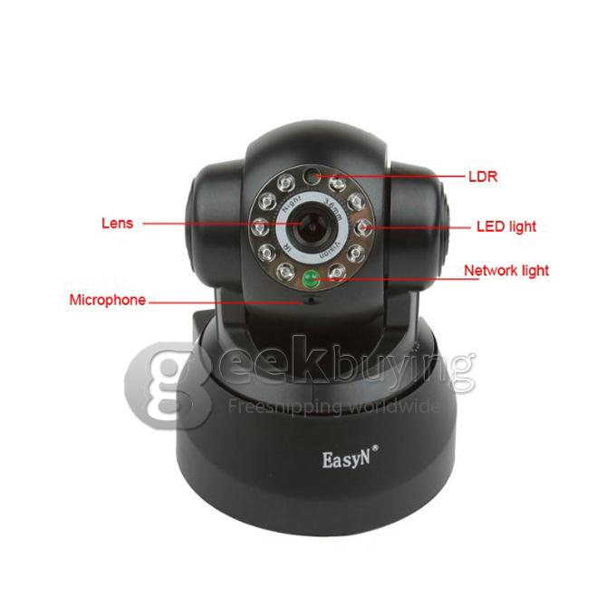 EasyN F-M136 Two-way Audio P2P 0.3MP CMOS 25fps Wireless WIFI IP Camera with Night Vision for iPhone and Android Phone